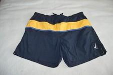 Nautica Surf Swim Trunks Men's XL Drawstring Mesh Lined Blue  Yellow, Black
