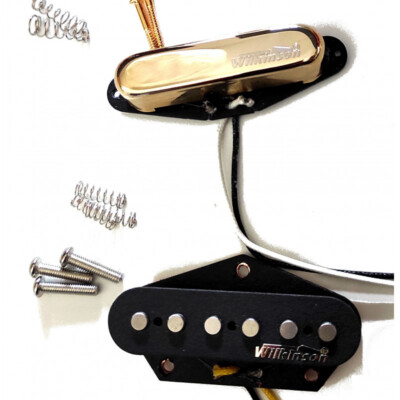 Satz Von Mikrofone Wilkinson Tele Vintage-Stil 60's Gold