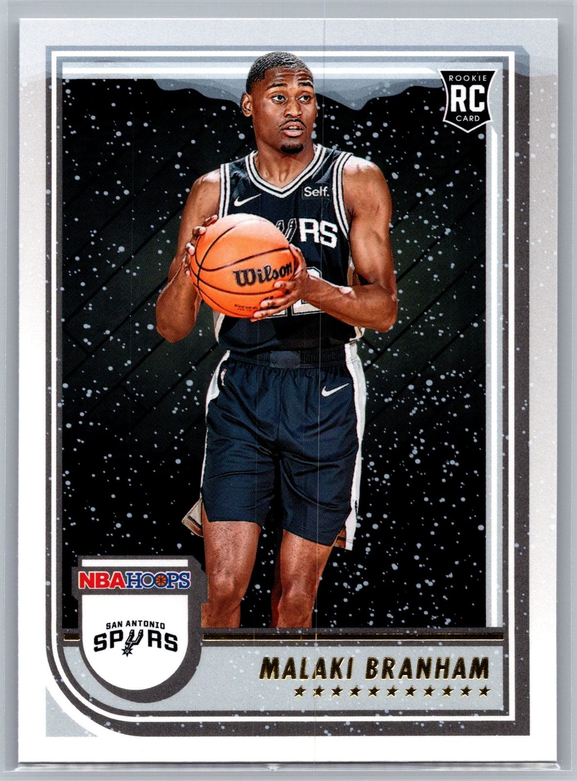 2022-23 Hoops Winter #250 Malaki Branham San Antonio Spurs