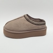 Jack Wills Womens US 7 Snug Slip On Suede Shoes Chunky Soles Slippers Antelope 