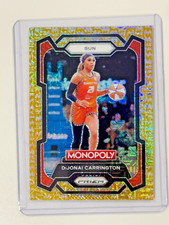 DiJonai Carrington Gold Money Shimmer /500 2024 Panini WNBA Monopoly Prizm #17