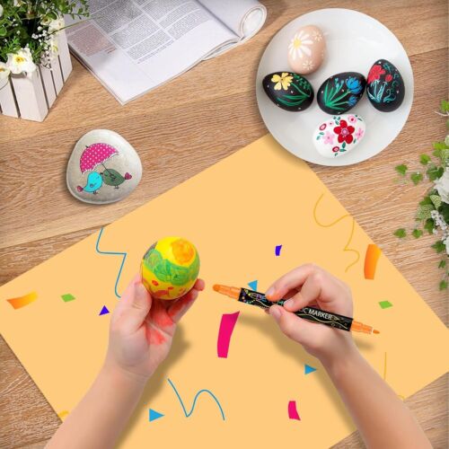 24 Colors Dual Tip Paint Pens - Markers for All Surfaces & DIY Crafts - Picture 8 of 8