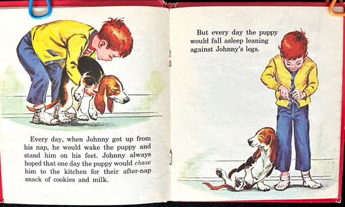 LITTLE JOE'S PUPPY, BINGO, SLEEPY PUPPY ~ vintage childrens Tell-A-Tale Book set - Bild 12 von 13