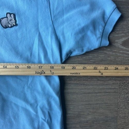 Kidrobot Polo Shirt Kids M Blue Pullover Cotton Spandex Casual - Picture 4 of 8