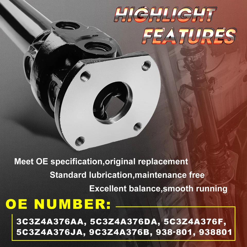 Front Driveshaft Prop Shaft for Ford F-250/F-350/F-450/F-550 Super Duty 03-10 Foto 3 de 4