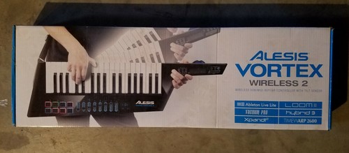 Alesis Vortex Wireless 2 USB MIDI Shoulder Keytar Keyboard Controller 37 Key