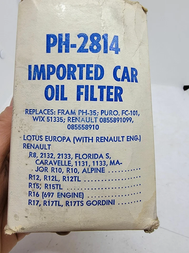 Масляный фильтр Ace PH2814 подходит для Lotus Europa с двигателем Renault - Изображение 3 из 4