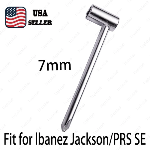 Hex Acoustic Guitar Truss Rod Adjusting Wrench 7mm Fit for lbanez Jackson/PRS SE