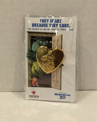 2012 Disneyland Disney Variety Monster's Inc. Gold Heart Pin #94383 - 第 1/1 張圖片