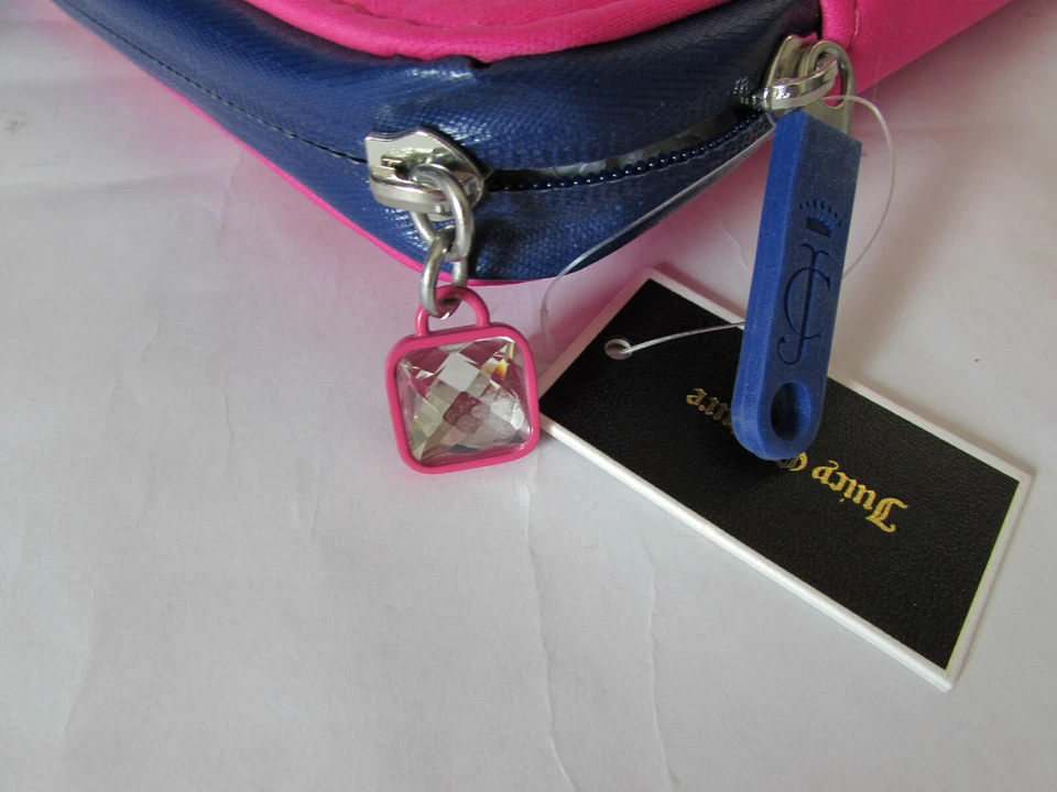 Funda para iPad Juicy Couture Juicy Repetición Rosa Púrpura Cremallera Nueva Foto 3 de 4