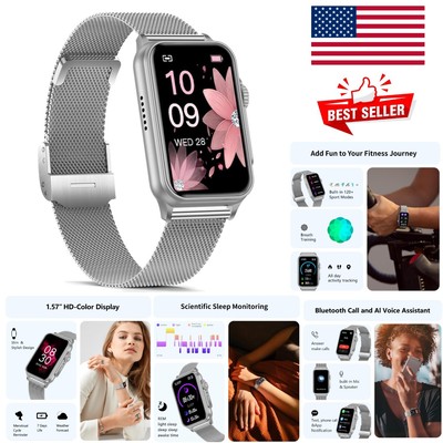 Advanced Fitness Tracker & Smart Watch: Call, Heart Rate & Sleep Monitor