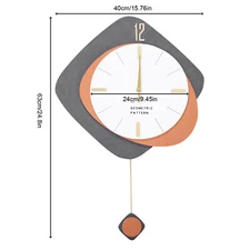 Modern Fashionable Wall Clock Silent Non-Ticking Sweeping Second Movement