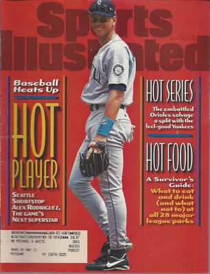 July 8, 1996 Alex Rodriguez Seattle Mariners Sports Illustrated