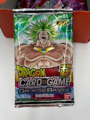 dragon ball galactic battle booster box Dragon Ball Super Trading Card Game Series 1 Galactic Battle Booster Pack  DBS-B01 12 Cards Bandai