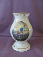 Avon American Pride Flag Hurricane Lamp Shade Only Thomas Kincade