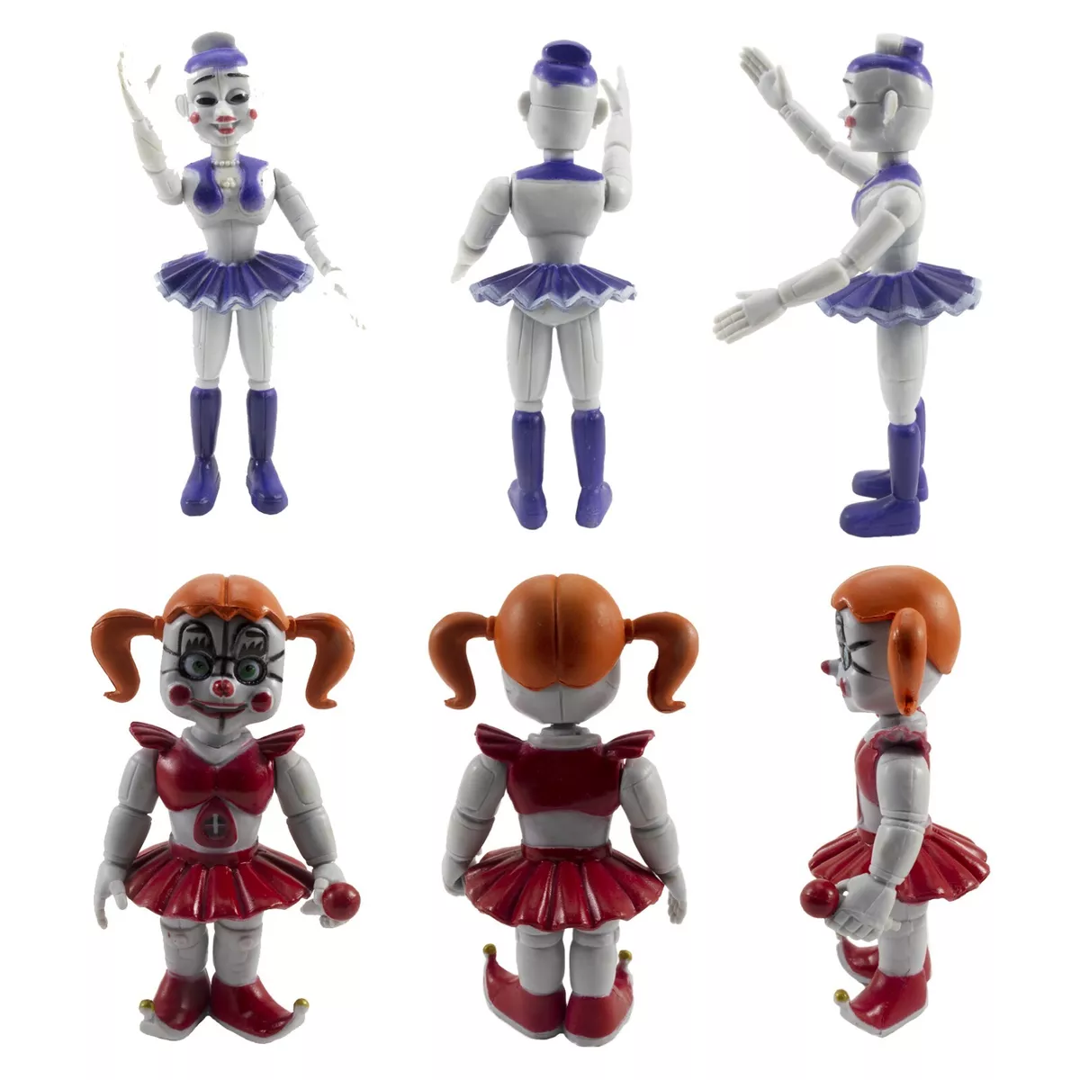 Five Nights At Freddy's FNAF 6'' Action Figures Sister Location Lightening  Movable Joint Action Figures Gift Toys 