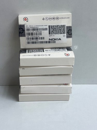 (LOT 6 PCS) Nokia 3HE00028CAAA01 SFP-GIGE LX-LC ROHS 6/6 DDM-40/85C - 第 1/6 張圖片