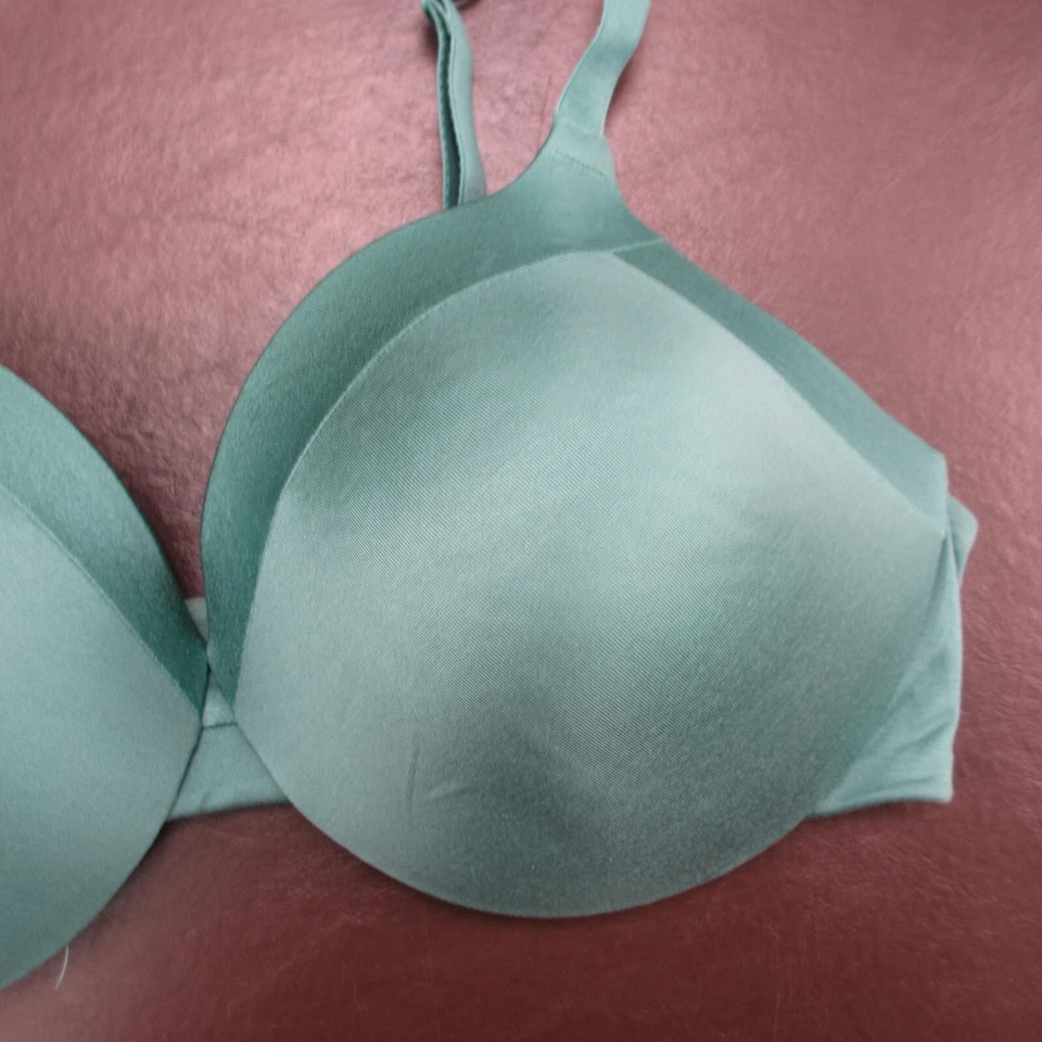Sujetador Maidenform 40C Verde Acolchado Inalámbrico Cierre Ajustable Espalda Foto 4 de 4