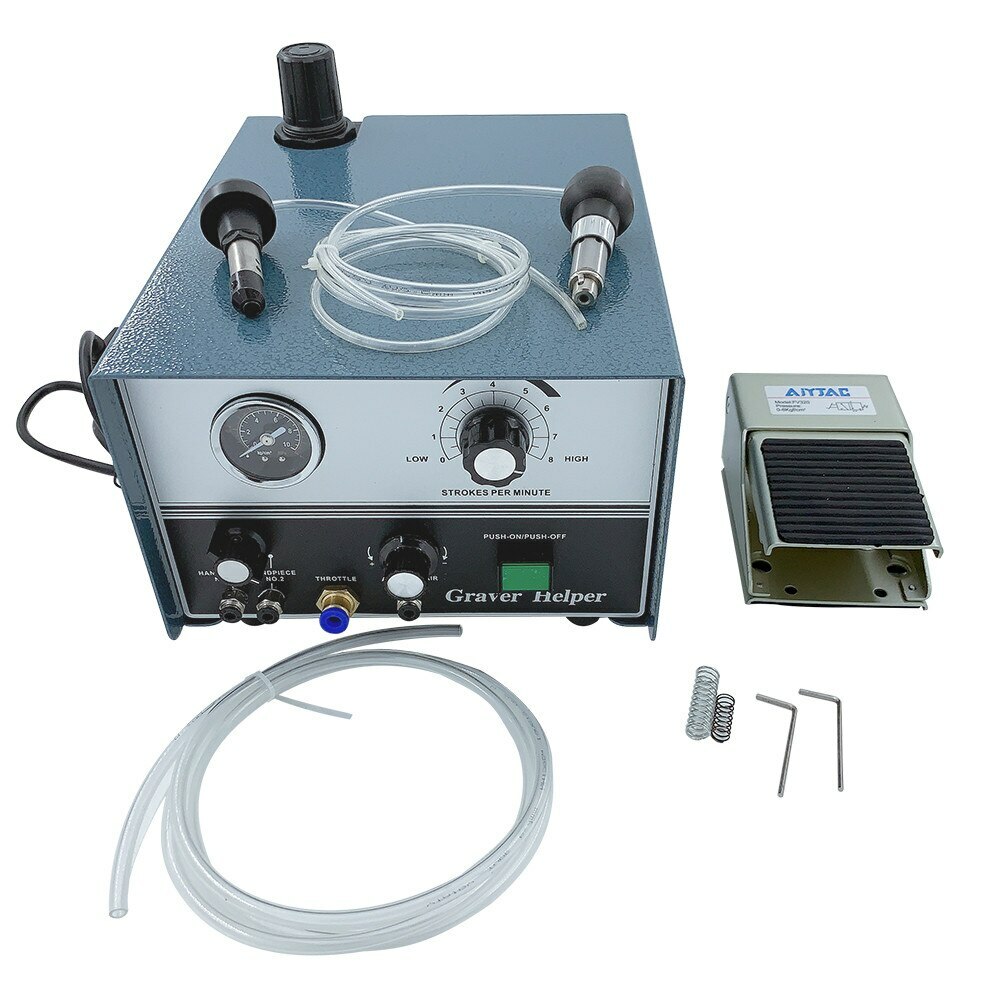 Pneumatic engraving machine w Two Handpieces Jewelry Tools & Equipment 110V/220V