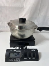 Vintage West Bend Aristo-Craft Square 18/8 Stainless Steel Pan w/Lid 