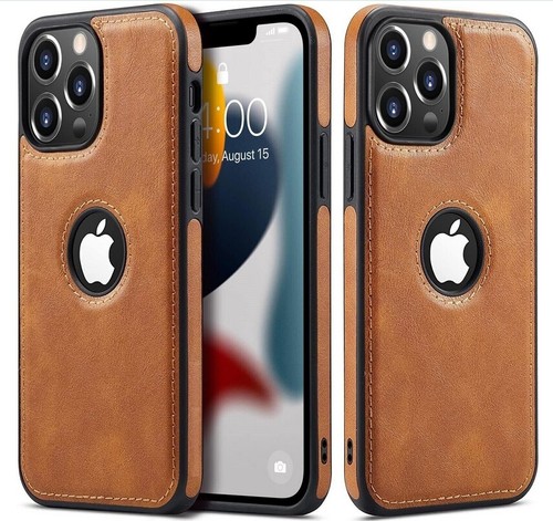 Case Leather Shockproof Cover For Apple iPhone 15 14 13 Pro