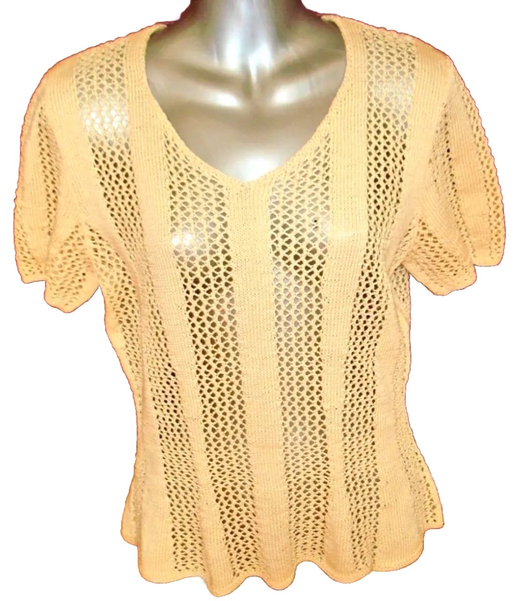 Womens Vintage Marion Foale Knitted Jumper M/L UK 12-14 Short