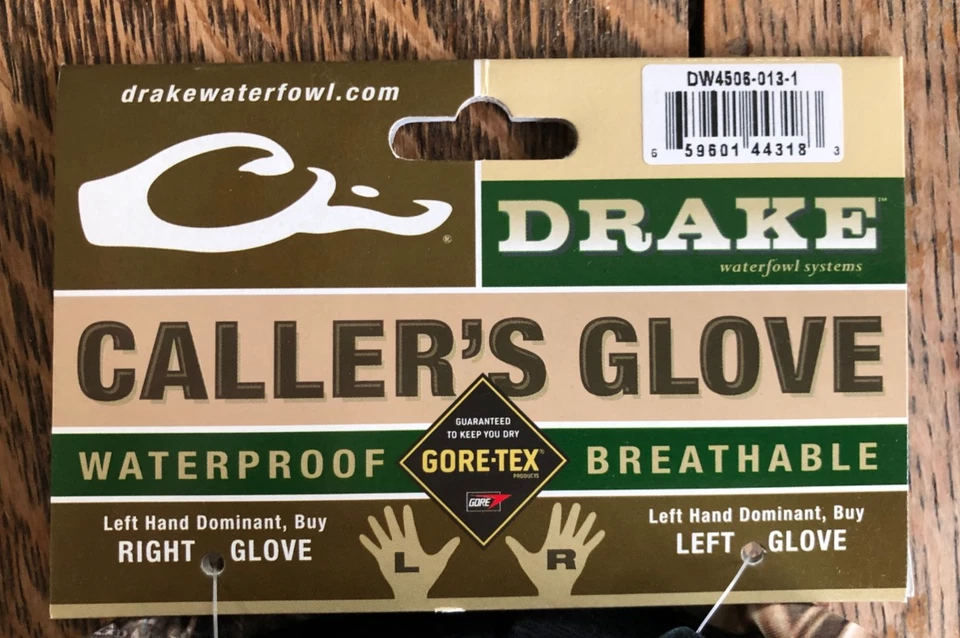 Drake Waterfowl LST LEFT Caller Glove (1 Glove to Wear on LEFT HAND) Size SMALL - Image 4 of 4