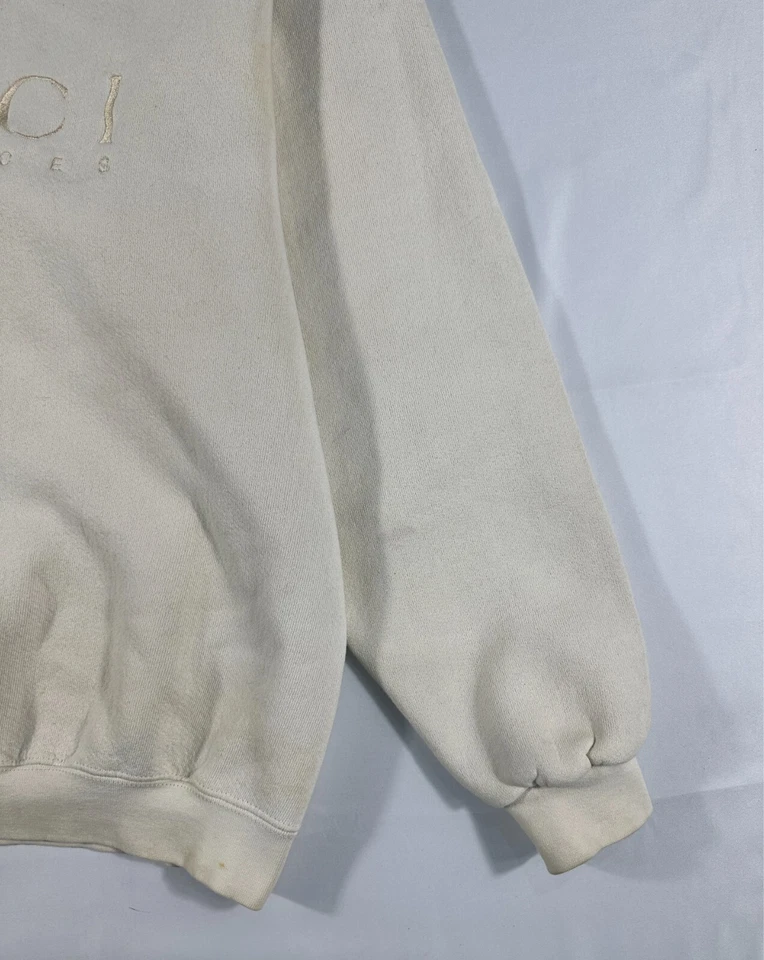 Suéter Gucci Relojes Para Hombre Cuello Redondo Talla Mediana Blanco DEFECTUOSO Foto 3 de 4