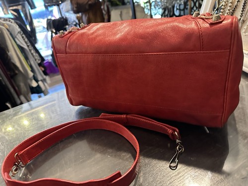 Bolso de ciudad clásico de cuero rojo Balenciaga 115748 100 % auténtico nuevo con etiquetas - Imagen 6 de 17