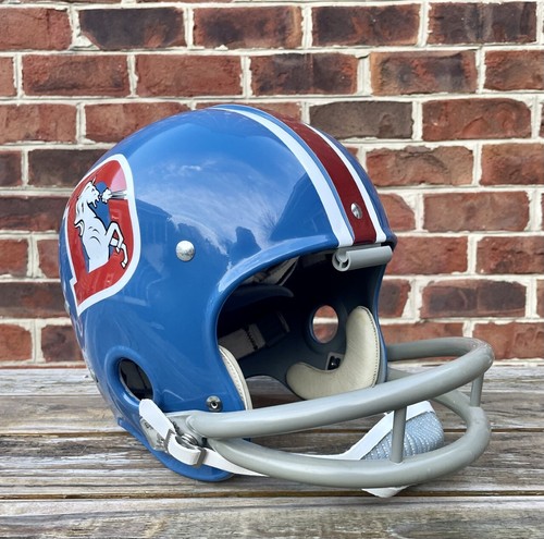 Casque de football vintage Denver Broncos Floyd Little Riddell Kra-Lite RK2 - Photo 1/12