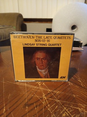 Lindsay String Quartet Beethoven The Late Quartets Nos. 12-16 4cd Set Adv 1987