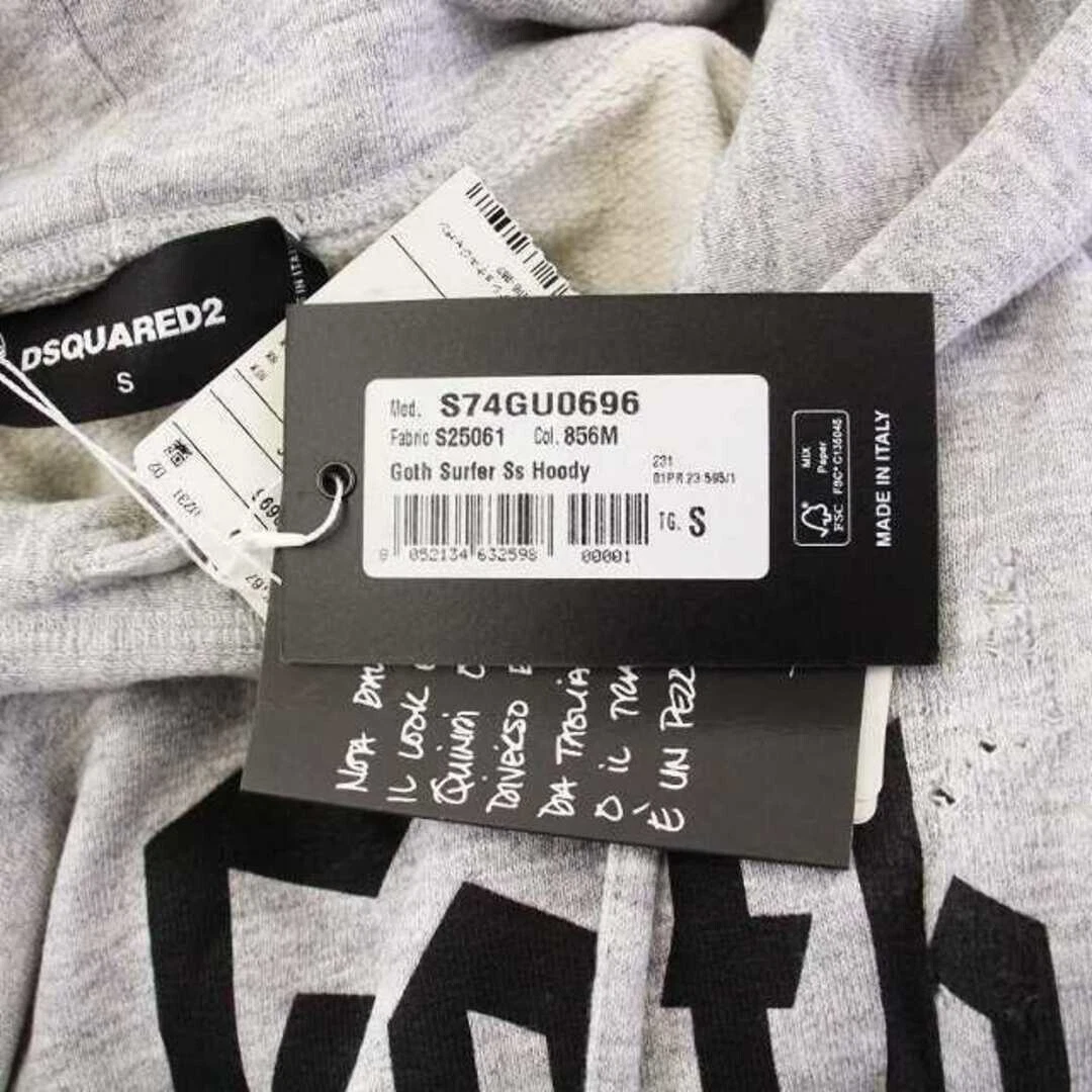 [Fashon Giappone U Dsquared2 23Ss Goth Surf Felpa Parka Senza Maniche Pullove