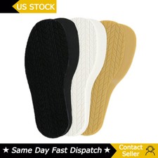 1 Pair Anti-Slip Rubber Stick On Soles Wearable Replacement Soles Repair Shoes