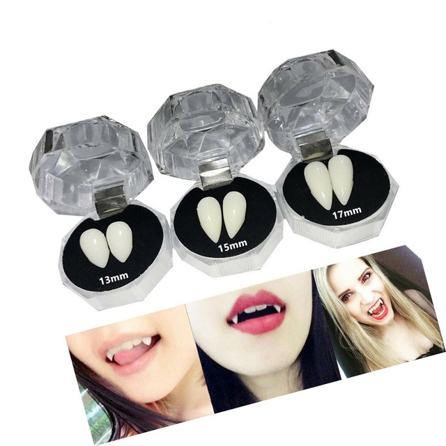 Secaden 3 Pairs Vampire Teeth Fangs Dentures Cosplay Props Halloween
