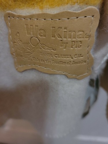 VINTAGE WA KAINA BY PIG WOOL COAT LEATHER TRIM MADE USA FRONTIER OF AMERICA SZ M - Picture 5 of 11