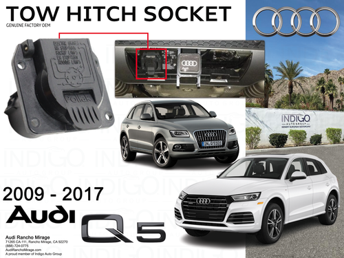 NEW OEM Volkswagen 7-Pin Trailer Hitch Wiring Socket 4L0055305U - Foto 2