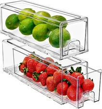 Clear Stackable Pull-Out container