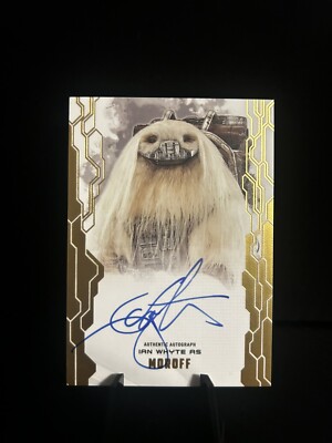 GOLD /25 2017 TOPPS STAR WARS MASTERWORK IAN WHYTE AUTO AS MOROFF AUTOGRAPH