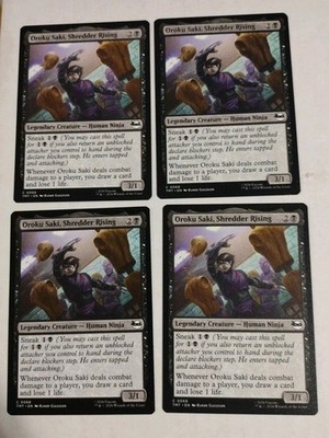 MTG Teenage Mutant Ninja Turtles: Oroku Saki, Shredder Rising Common x4 NON FOIL