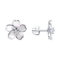 Ohrstecker Ohrringe Silber 925 Emaille Echtschmuck