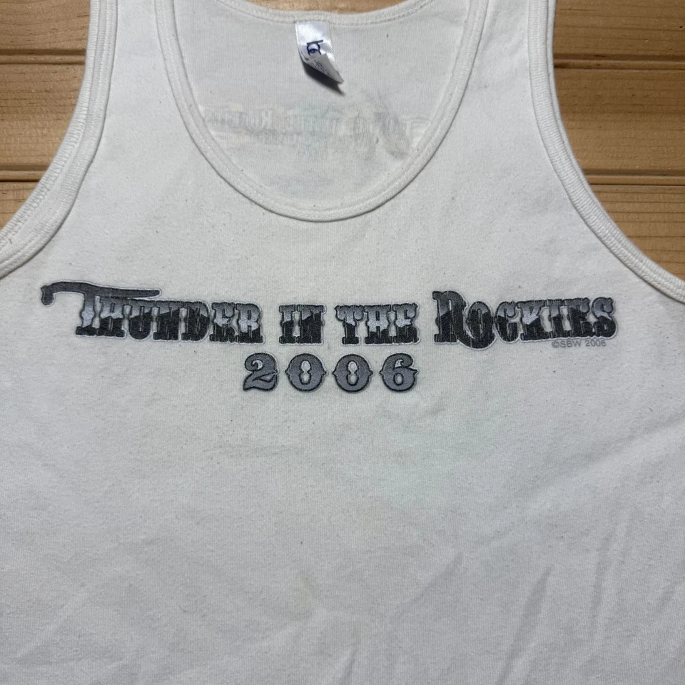 Y2K 2006 Thunder In The Rockies Loveland Colorado Tank Top Women's - Size XL - Image 2 of 4