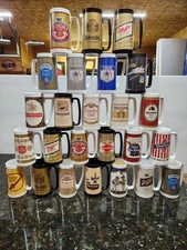 Vintage West Bend Thermo Serv Mugs, 21 Different Mugs, 25 Total, Made In The USA