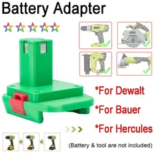 Adapter For Dewalt＆Bauer＆Hercules Battery Convert to for Ryobi 18V Power Tool US