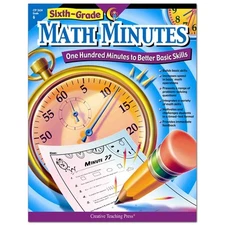 Creative Teaching Press Math Minutes Book, Grade 6 by Doug Stoffel