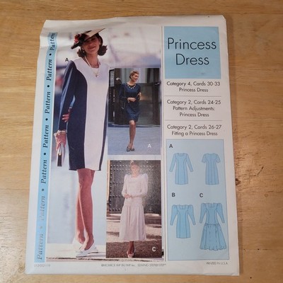 Sewing Step by Step Pattern Princess Dress 012-052-119 Uncut FF SZ 4-22