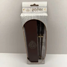 Harry Potter Wand Chopsticks Gift Set Includes Plastic Storage Case Paladone