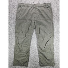 Carhartt Rugged Flex Double Front Knees Work Pants Mens 42x30 Green Utility