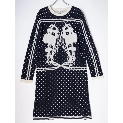 HERMÈS Abito Hermes HERMES BRIDES de GALA in maglia di seta cashmere LOPA72020 Autentico Fr