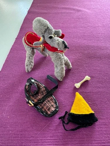 New ListingVintage Barbie Poodle Dog + Extras