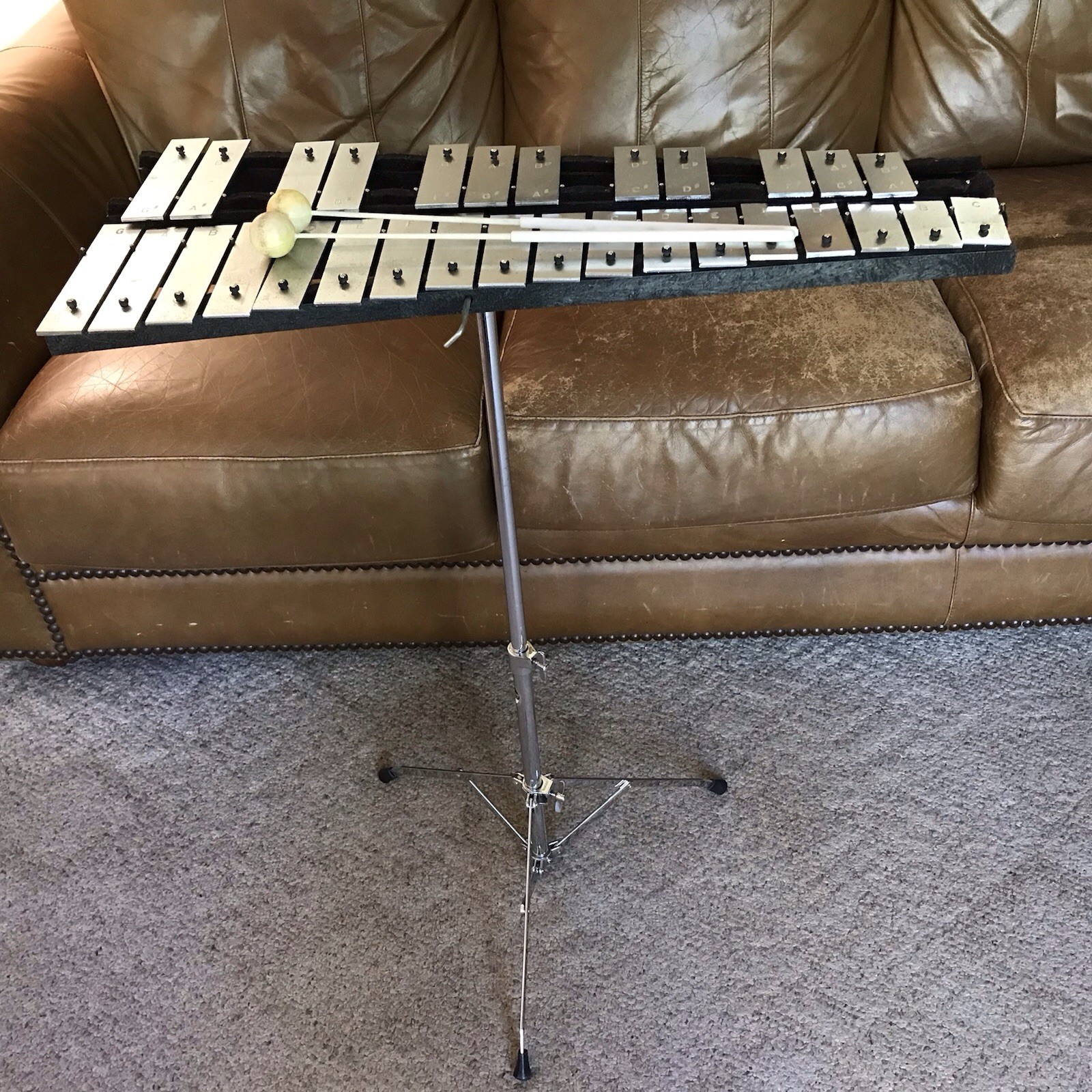 Used Musser Student Bell Percussion Kit w/ Practice Pad in Good Condition